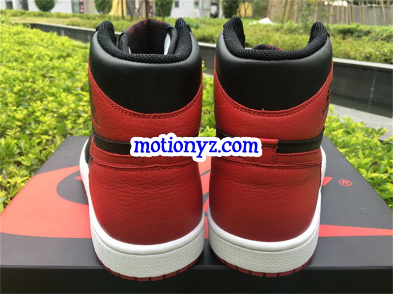 Tumbled Leather Air Jordan 1 OG High Banned 2017